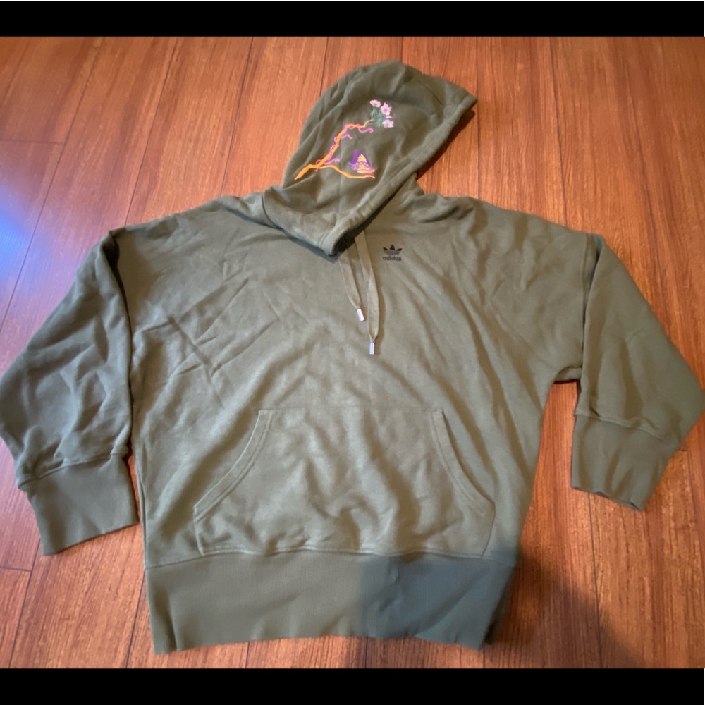 Adidas Women’s Oversized Flower Hoodie XSmall